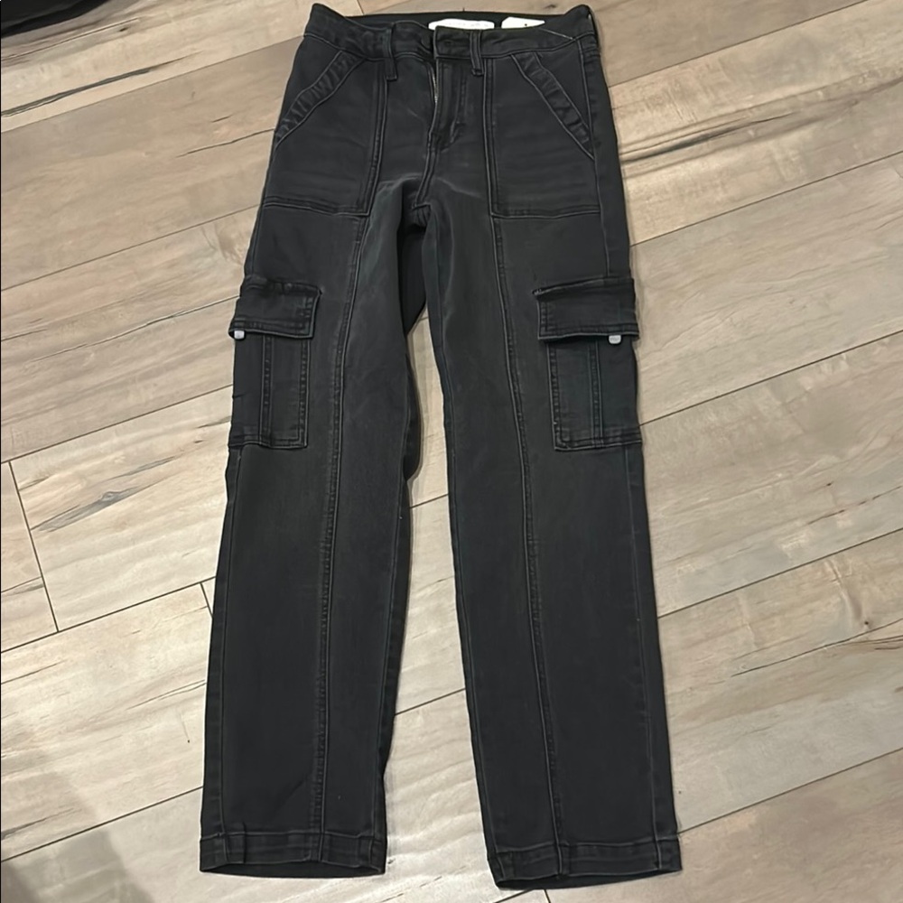 Altar’d State Black denim Cargo Pants jeans
